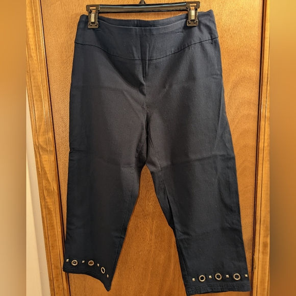 Zac & Rachel Navy Capri Pants - Picture 1 of 4